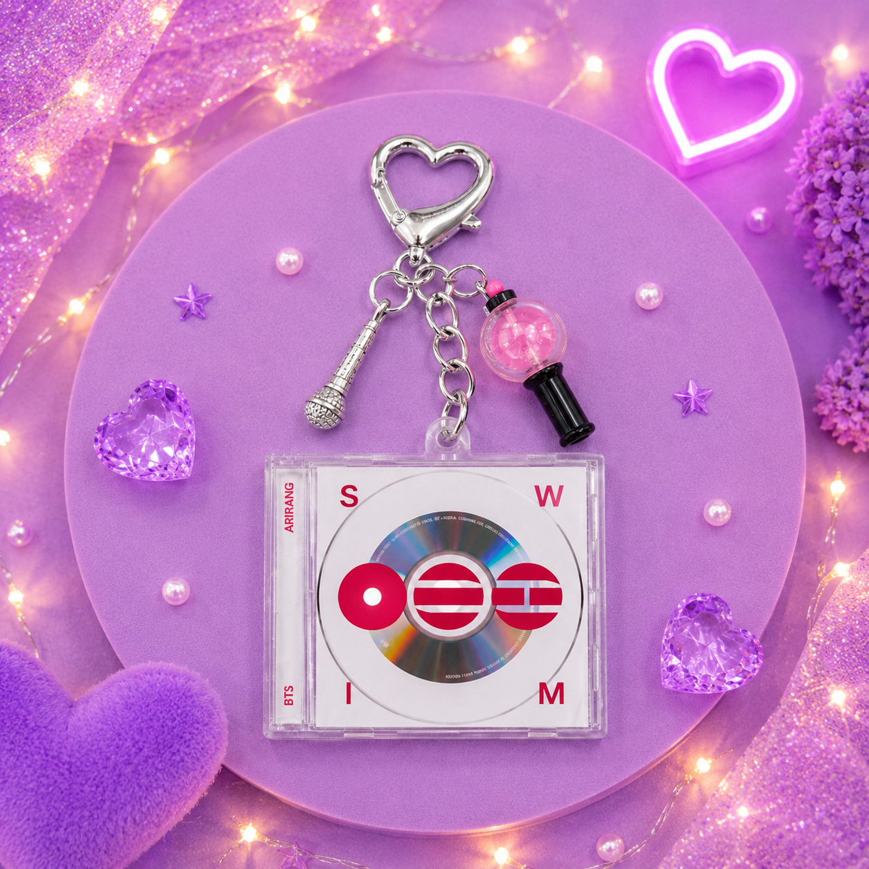 Mini CD Keychain Swim