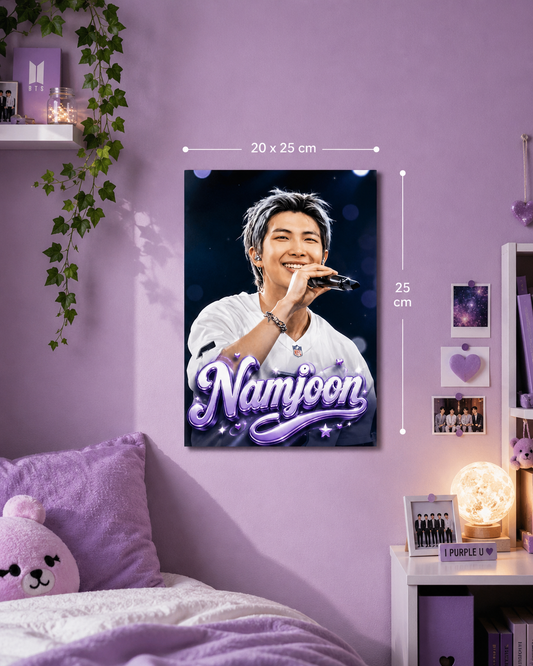 Placa decorativa BTS personalizada