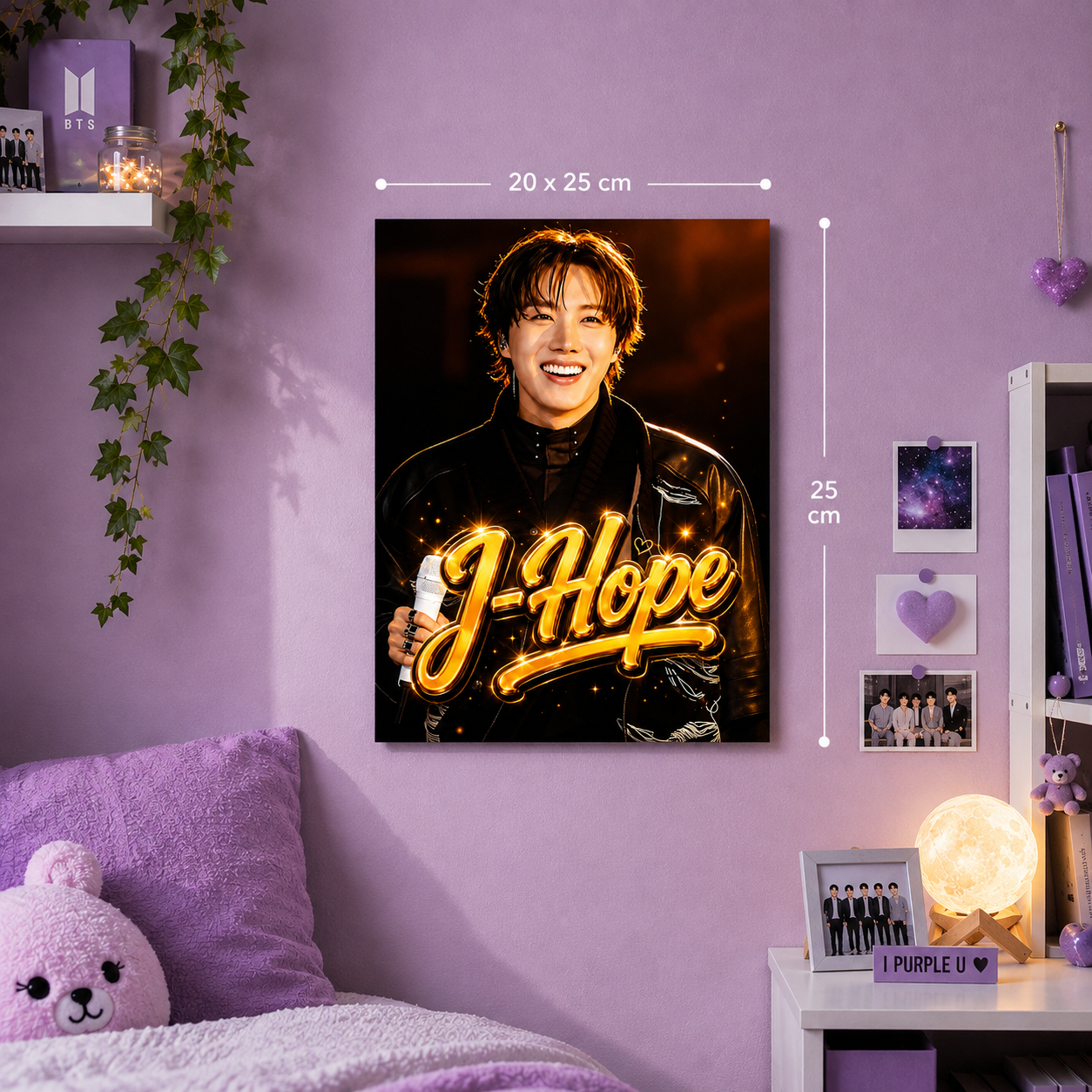 Placa decorativa BTS personalizada